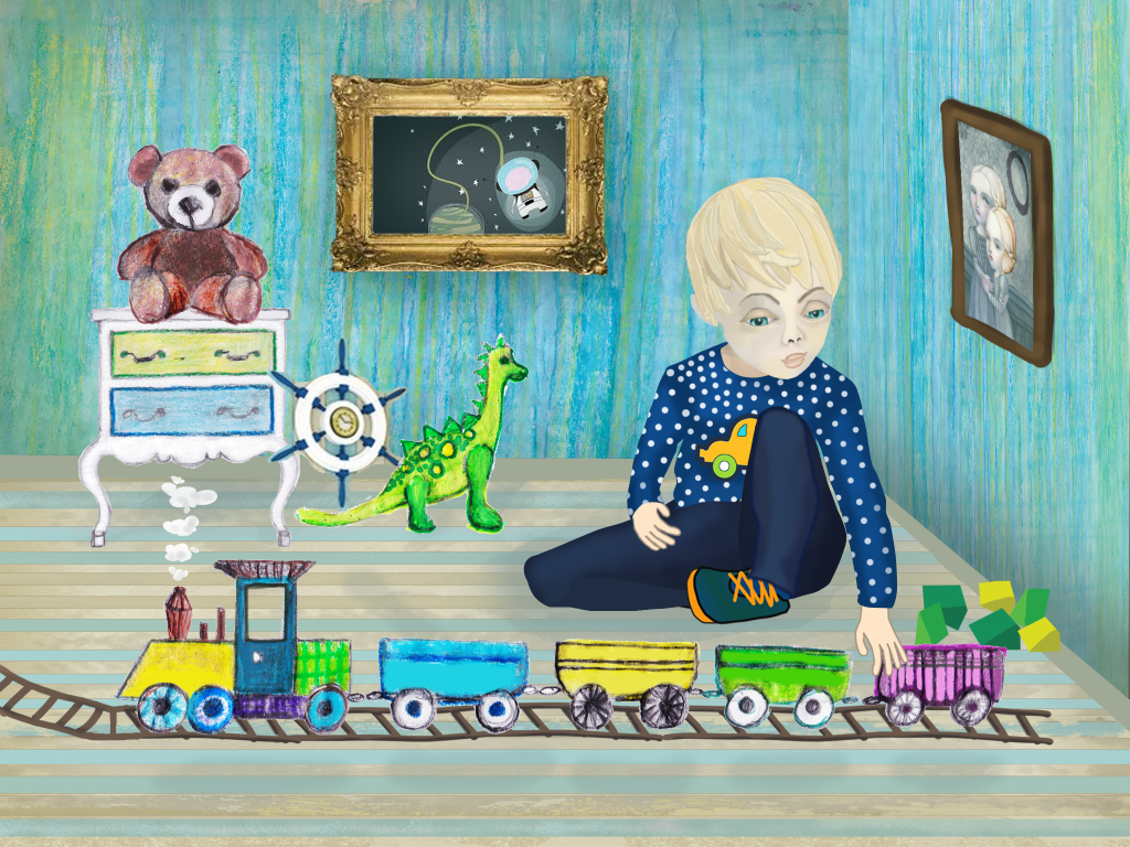 BlueberryFriends Alex playing